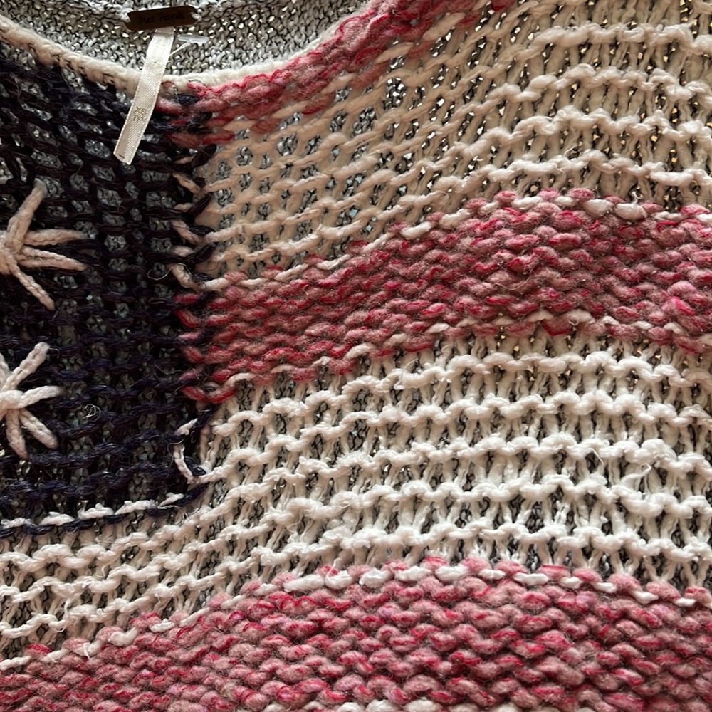 FREE PEOPLE USA Flag wool blend sweater - Picture 8 of 9